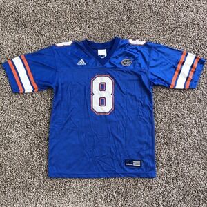 Adidas Florida Gators Football Jersey Size 14/16 Mens Small Blue NCAA College #8